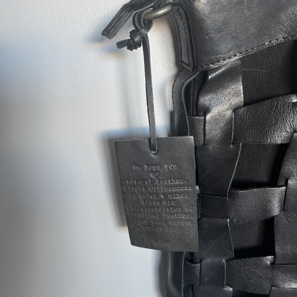 NWT LATICO WOVEN LEATHER CANVAS PALOMA HANDBAG TOTE/CROSSBODY LAPTOP BAG - Picture 6 of 7